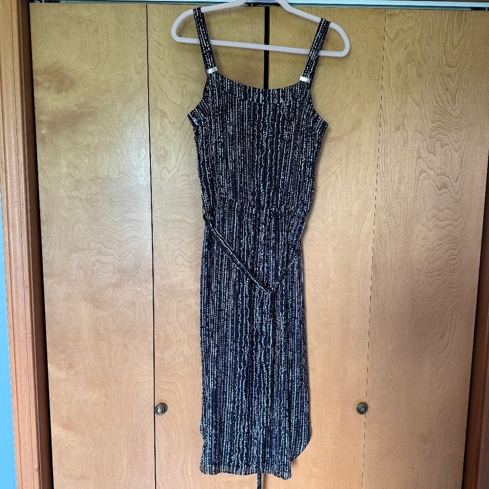 White House Black Market Maxi Dress (Vertical Pattern)